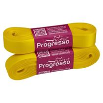 Fita de Cetim Progresso 15mm - Nº 3 c/ 10 metros - Amarelo Gema