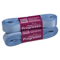 Fita de Cetim Progresso 15mm - Nº 3 c/ 10 metros - Azul Celeste Fita de Cetim Progresso 15mm - Nº 3 c/ 10 metros - Azul Celeste
