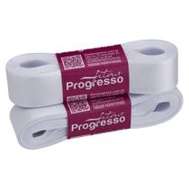 Fita de Cetim Progresso 22mm - Nº 5 c/ 10 metros - Branca Fita de Cetim Progresso 22mm - Nº 5 c/ 10 metros - Branca