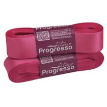 Fita de Cetim Progresso 22mm - Nº 5 c/ 10 metros - Rosa Cítrico