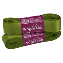 Fita de Cetim Progresso 22mm - Nº 5 c/ 10 metros - Verde Folha