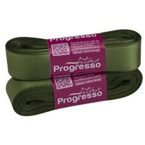 Fita de Cetim Progresso 22mm - Nº 5 c/ 10 metros - Verde Militar