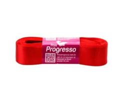 Fita de Cetim Progresso 22mm nº5 - 10m Cor 1354 Vermelho Tomate - 01 unidade Fita de Cetim Progresso 22mm nº5 - 10m Cor 1354 Vermelho Tomate - 01 unidade