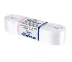 Fita de Cetim Progresso 22mm nº5 - 10m Cor 201 Branco - 01 unidade Fita de Cetim Progresso 22mm nº5 - 10m Cor 201 Branco - 01 unidade