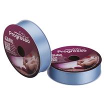Fita de Cetim Progresso 30mm 50 Mts Azul Celeste 246 Fita de Cetim Progresso 30mm 50 Mts Azul Celeste 246