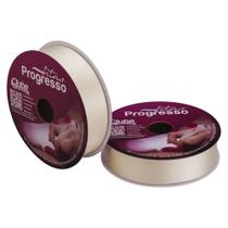 Fita de Cetim Progresso 30mm 50 Mts Champagne 311 Fita de Cetim Progresso 30mm 50 Mts Champagne 311