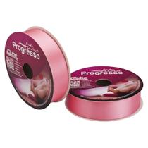 Fita de Cetim Progresso 30mm 50 Mts Rosa Pétala 009 Fita de Cetim Progresso 30mm 50 Mts Rosa Pétala 009