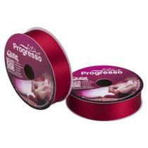 Fita de Cetim Progresso 30mm 50 Mts Vermelho 209