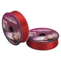 Fita de Cetim Progresso 30mm 50 Mts Vermelho Tomate 1354 Fita de Cetim Progresso 30mm 50 Mts Vermelho Tomate 1354