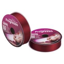 Fita de Cetim Progresso 30mm 50 Mts Vinho 389 Fita de Cetim Progresso 30mm 50 Mts Vinho 389