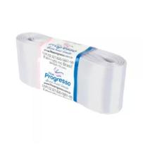 Fita de Cetim Progresso 38mm nº9 - 10m Cor 201 Branco - 1un Fita de Cetim Progresso 38mm nº9 - 10m Cor 201 Branco - 1un