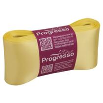 Fita de Cetim Progresso 50mm nº12 - 10m Cor 242 Amarelo Canário - 01 unidade