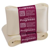 Fita de Cetim Progresso 70mm - Nº 22 c/ 10 metros - Champagne