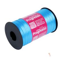 Fita de Cetim Progresso 7mm 100 Mts Azul Turquesa 213