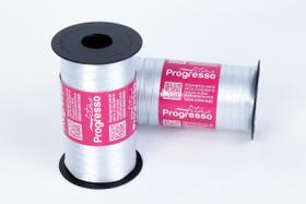 Fita de Cetim Progresso 7mm 100 Mts Prata 084 Fita de Cetim Progresso 7mm 100 Mts Prata 084