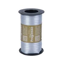 Fita de Cetim Progresso 7mm com 100 Metros Prata Fita de Cetim Progresso 7mm com 100 Metros Prata