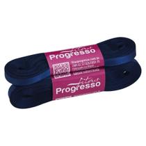 Fita de Cetim Progresso 7mm - Nº 1 c/ 10 metros - Azul Marinho
