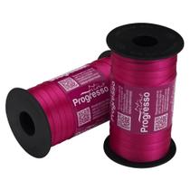 Fita de Cetim Progresso 7mm - Nº 1 c/ 100 metros - Pink