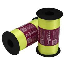 Fita de Cetim Progresso 7mm - Nº 1 c/ 100 metros - Verde Cítrico