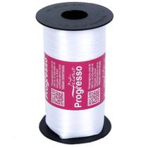 Fita de Cetim Progresso 7mm nº1 - 100m Cor 201 Branco - 01 unidade Fita de Cetim Progresso 7mm nº1 - 100m Cor 201 Branco - 01 unidade