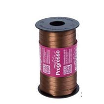 Fita de Cetim Progresso 7mm nº1 - 100m Cor 391 Marrom - 01 unidade Fita de Cetim Progresso 7mm nº1 - 100m Cor 391 Marrom - 01 unidade