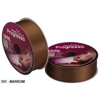 Fita de Cetim Progresso N5 22mm - 50mts cor:391 Marrom