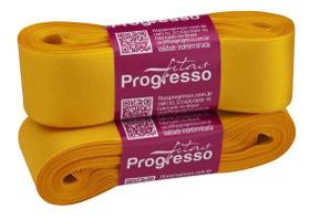 Fita de Cetim Simples CF007 30MM Cor 038 Amarelo Ouro - 10 Metros Fita de Cetim Simples CF007 30MM Cor 038 Amarelo Ouro - 10 Metros