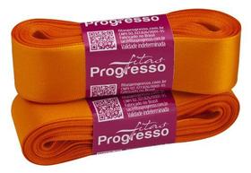 Fita de Cetim Simples CF007 30MM Cor 066 Laranja - 10 Metros Fita de Cetim Simples CF007 30MM Cor 066 Laranja - 10 Metros
