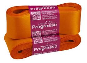 Fita de Cetim Simples CF009 38MM Cor 066 Laranja - 10 Metros Fita de Cetim Simples CF009 38MM Cor 066 Laranja - 10 Metros