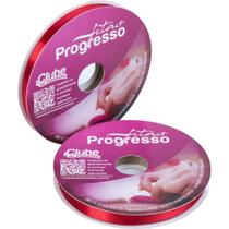 Fita de Cetim Simples Face Poliéster 10MM X 50M Vermelha Fita de Cetim Simples Face Poliéster 10MM X 50M Vermelha