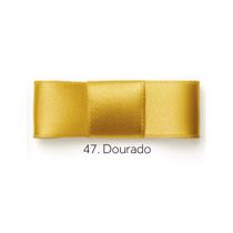 Fita de Cetim Simples N 2 10mmx10m Najar - Dourado