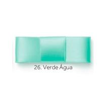 Fita de Cetim Simples N 3 15mmx10m Najar Verde Água