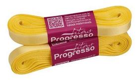 Fita de Cetim Simples Progresso 10MM Cor 242 Amarelo Canário - 10 Metros