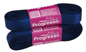 Fita de Cetim Simples Progresso 15mm Azul Marinho - 10 Metros