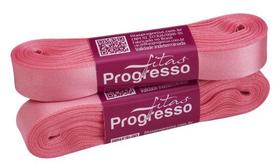 Fita de Cetim Simples Progresso 15mm Cor 009 Rosa Pétala - 10 Metros Fita de Cetim Simples Progresso 15mm Cor 009 Rosa Pétala - 10 Metros