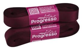 Fita de Cetim Simples Progresso 15mm Cor 1355 Marsala - 10 Metros