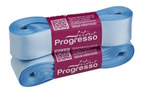 Fita de Cetim Simples Progresso 22mm Azul Bebê - 10 Metros
