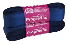 Fita de Cetim Simples Progresso 22mm Azul Marinho - 10 Metros