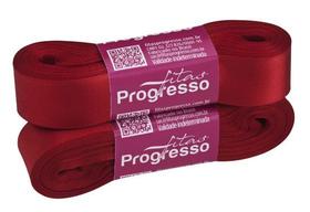 Fita de Cetim Simples Progresso 22mm Vermelho - 10 Metros