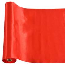 Fita de cetim TONIFUL 30cm x 10m vermelha para decoração de Natal