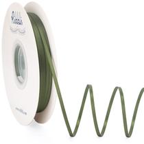 Fita de cetim, verde musgo, 0,3 cm x 91 cm, dupla face Fita de cetim, verde musgo, 0,3 cm x 91 cm, dupla face