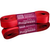 Fita de Cetim Vermelho Cereja 15MM X 10M Pacote com 1