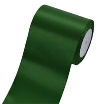 Fita de cetim ZOOYOO 10cm x 22m Verde Escuro Espessura
