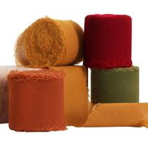 Fita de chiffon de seda TONIFUL 4 cm x 20 m para embrulho de presente