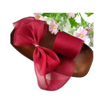 Fita De Chiffon Plissada De 6cm De Largura 5M Laço De Tecido DIY Acessórios Para Cabelo Buquê
