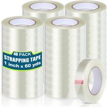 Fita de cintagem de filamentos Treela 40 Rolls 2,54 cm x 54,86 m Fita de cintagem de filamentos Treela 40 Rolls 2,54 cm x 54,86 m
