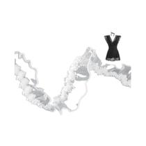 Fita De Colarinho De Renda Elástica Trançada De 1,5cm Com Bordado, 10 Jardas, Suprimentos De Costura Fita De Colarinho De Renda Elástica Trançada De 1,5cm Com Bordado, 10 Jardas, Suprimentos De Costura