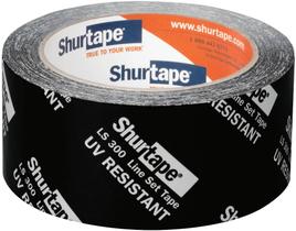 Fita de conjunto de linha HVAC Shurtape LS 300 55 m x 48 mm preta Fita de conjunto de linha HVAC Shurtape LS 300 55 m x 48 mm preta