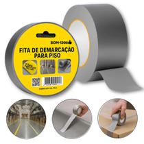 Fita de Demarcação 45mm x 5m Cinza Alta Aderência e Resistência BOM1321 Fita de Demarcação 45mm x 5m Cinza Alta Aderência e Resistência BOM1321