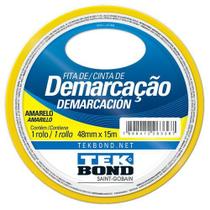 Fita de Demarcação Amarela 48mm X 15m Tekbond - Tekbond